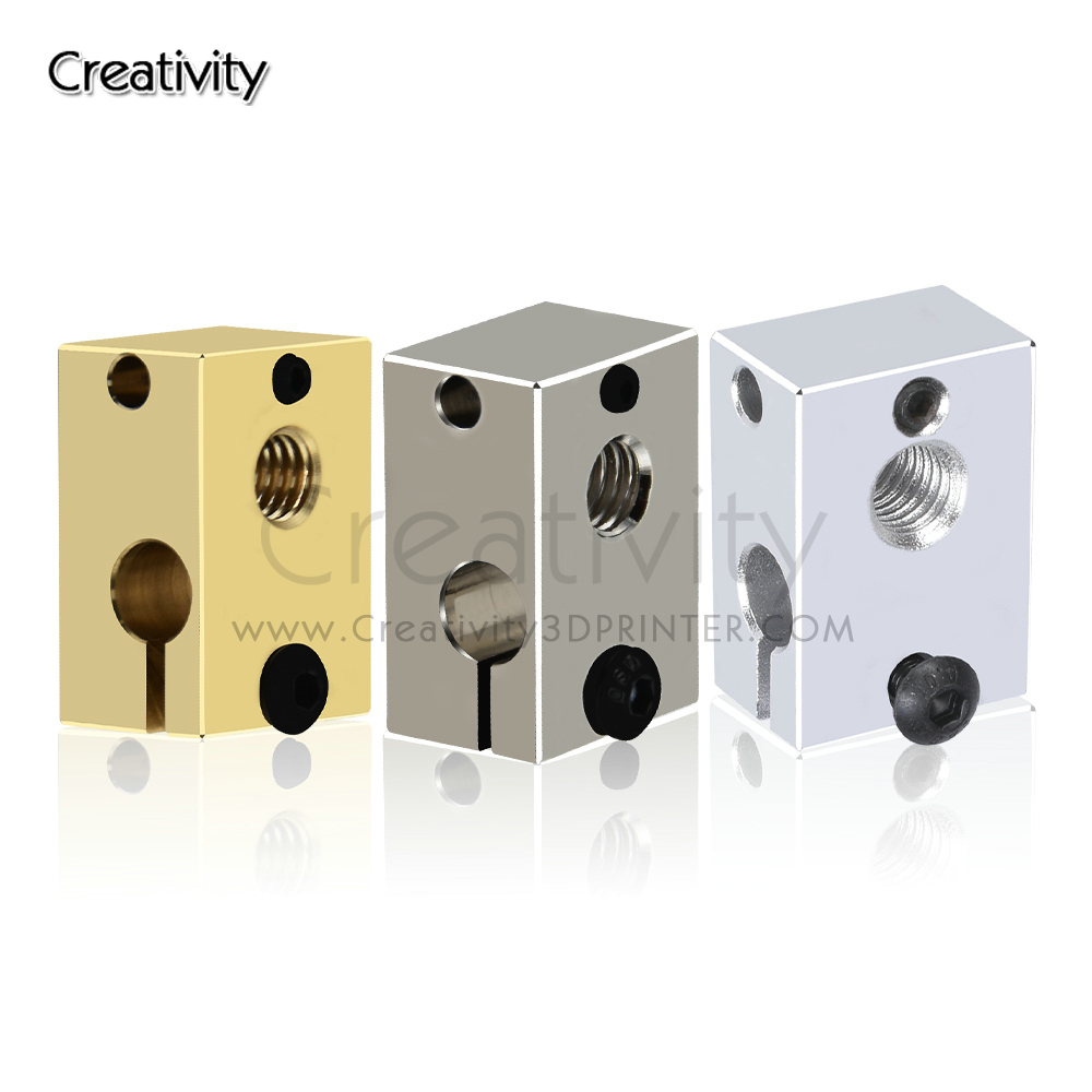 3D Printing Titanium - Blocco riscaldante V6 PT100 in ottone